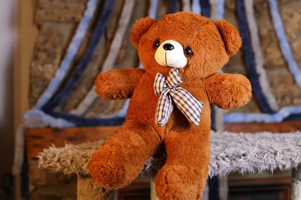 Close Shot Van Teddybeer Zacht Speelgoed — Stockfoto