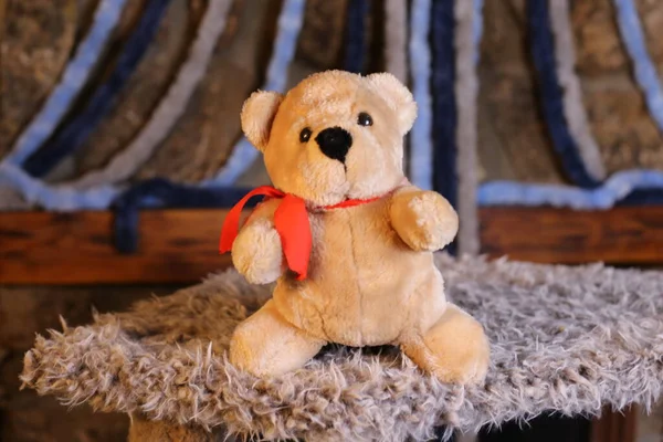 Крупним Планом Знімок Якої Іграшки Плюшевого Ведмедя — стокове фото
