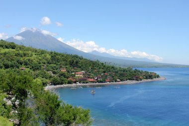 Bay in Amed, Bali clipart