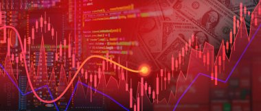 Stock market technology  low downtrend line chart,Stock Market Trading Financial Analysis Abstract 