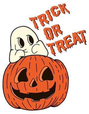 Vector Cadılar Bayramı Balkabağı bağbozumu