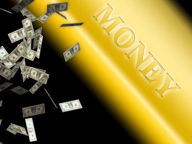Para metin ve Doları banknot
