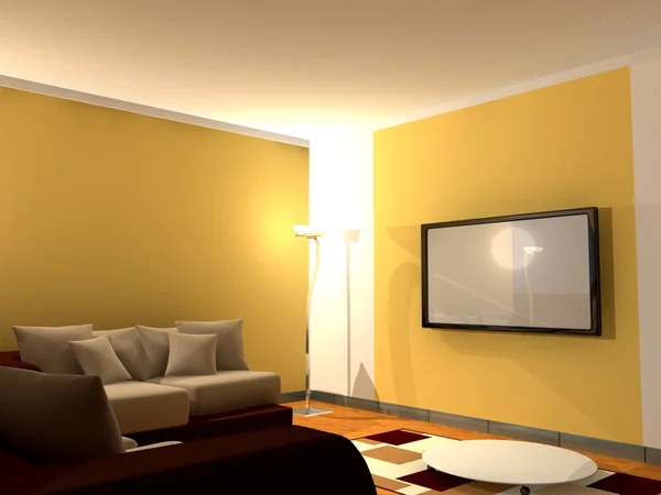 Luxus modernes Wohnzimmer — Stockfoto