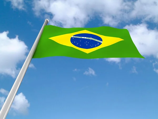 Bandera de Brasil —  Fotos de Stock