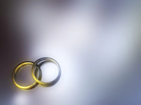 Gold wedding rings — Stock Photo, Image