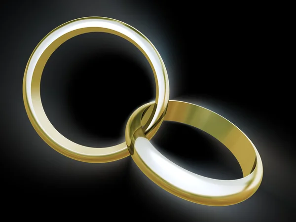 Обручальные кольца — стоковое фото