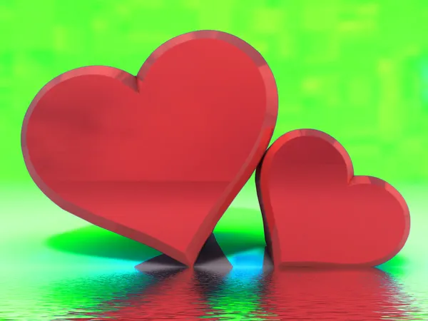 Two hearts — Stock Photo, Image