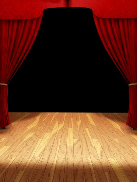 Curtains with Black Screen