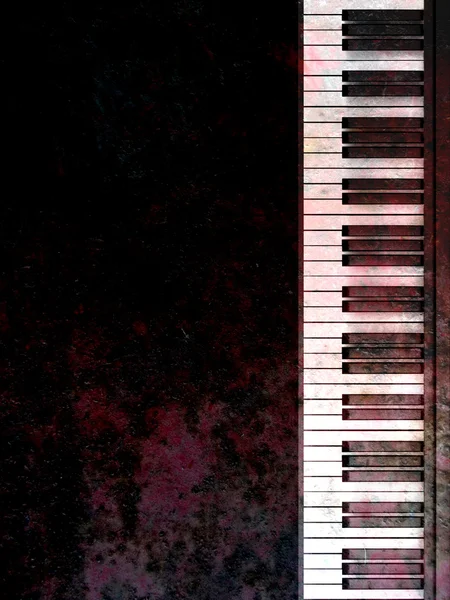 Pianotangenter ovanifrån — Stockfoto