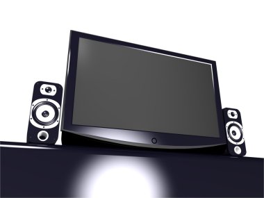 LCD ekran ve iki sütun