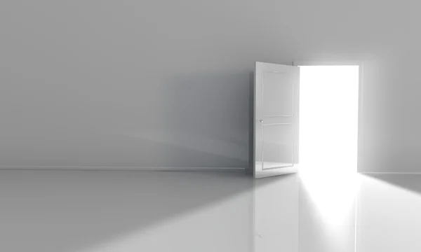 Kamer met geopende deur — Stockfoto