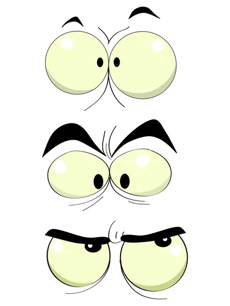 Cartoon Funny Eyes — Stock Photo, Image