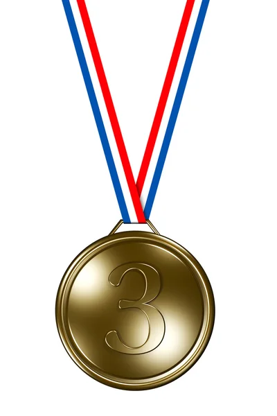 Medalha pelo terceiro lugar — Fotografia de Stock