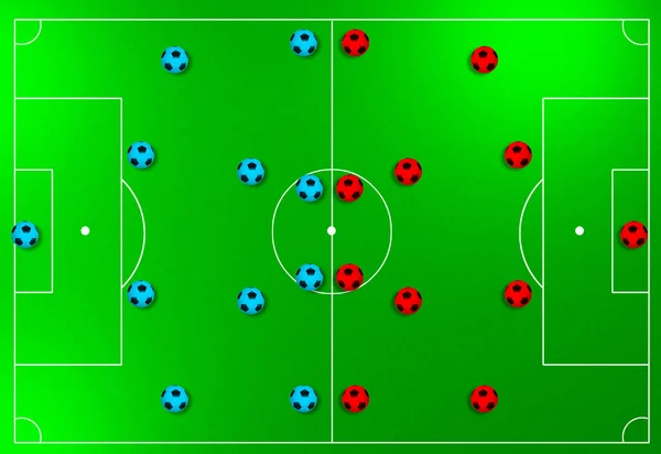 Tácticas y estrategia de fútbol —  Fotos de Stock