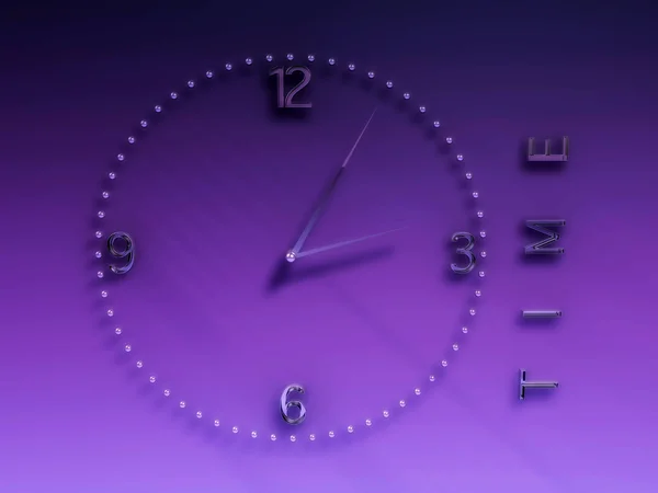 Fondo abstracto con reloj 3d — Foto de Stock