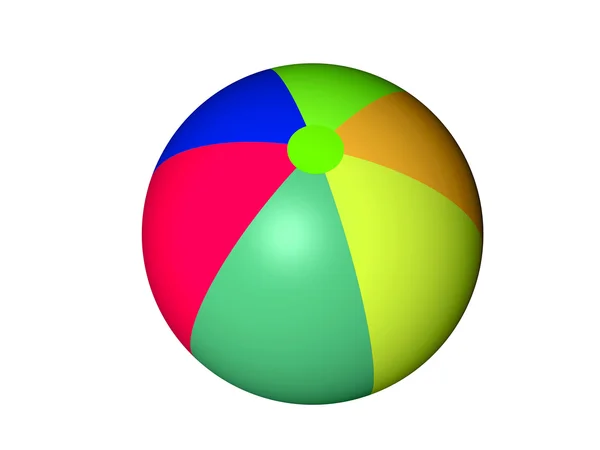 複数の色のビーチボール — ストック写真