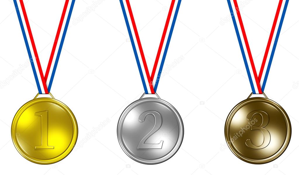 Medals to the first three places