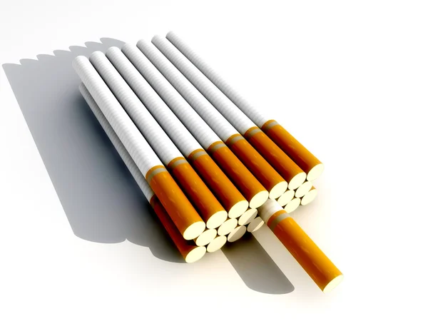 Illustration of the cigarettes packs — Stock Photo, Image