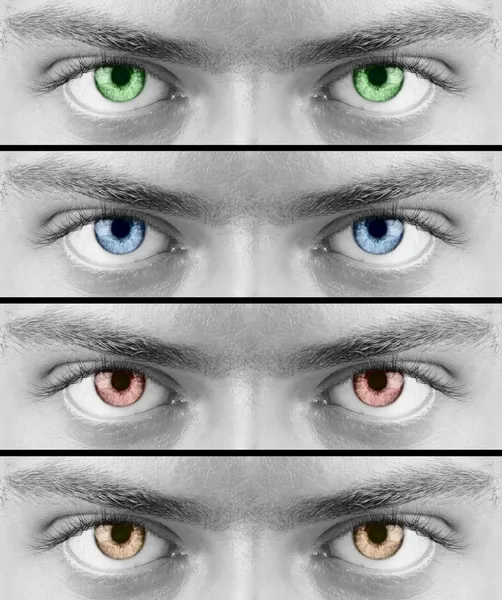 Kleurrijke ogen — Stockfoto