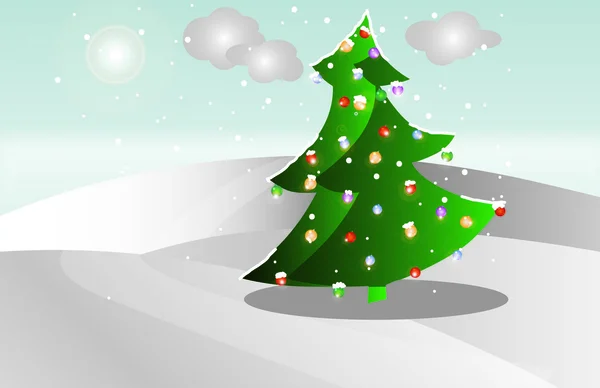Στυλιζαρισμένο χριστουγεννιάτικο δέντρο — Φωτογραφία Αρχείου