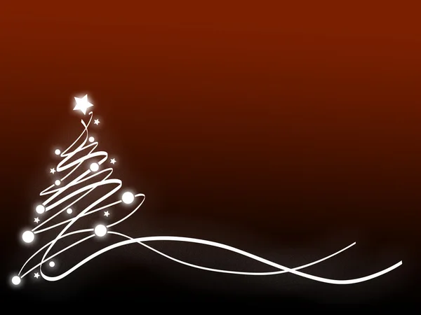 Gestileerde kerstboom — Stockfoto