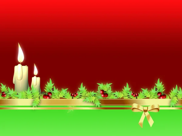 Christmas Candle — Stock Photo, Image