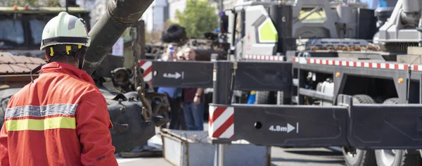 Destroyed military equipment in a military conflict. Broken tanks, combat vehicles and other burnt military equipment