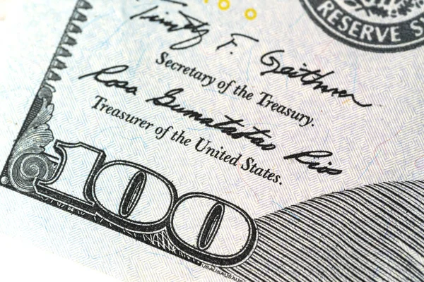 Elementy Zbliżeniowe Banknotów Dolarowych Pieniądze Dolary Amerykańskie Papierowe Pieniądze Rozrzucone — Zdjęcie stockowe