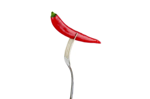 Červené chili pepper na rozcestí — Stock fotografie