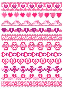 kalpli dantel kağıt ayarla, vektör