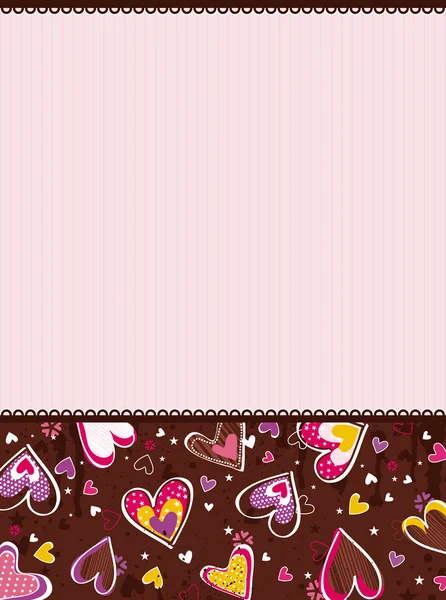 Fundo valentines rosa, vetor — Vetor de Stock