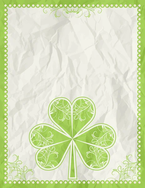 Greetings card for St. Patrick's Day, vector — Stock Vector