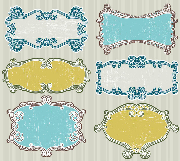 decorative labels,vector