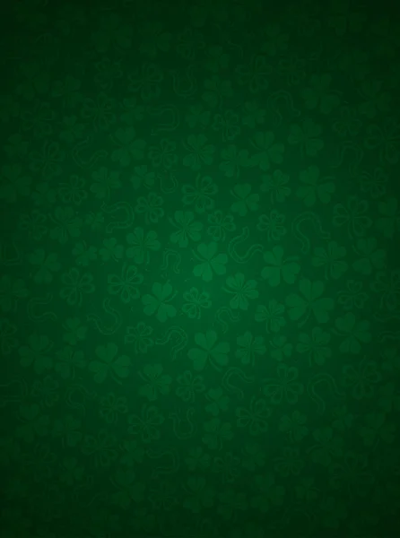 Yeşil renkli shamrocks, vektör çizim ile — Stok Vektör