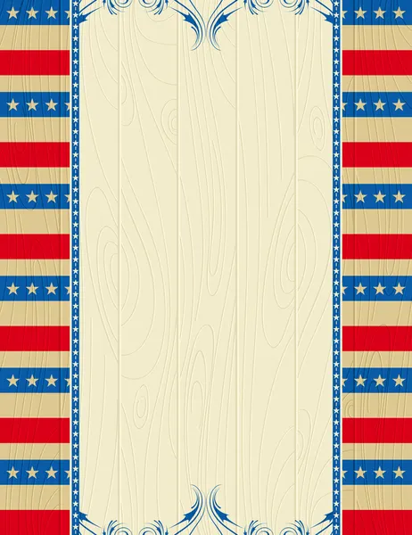 Wooden usa background — Stock Vector