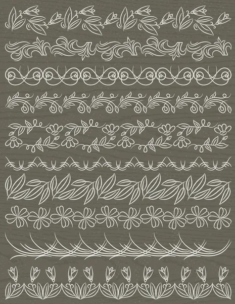 Set of Lace Paper with flower, vector — Stock Vector