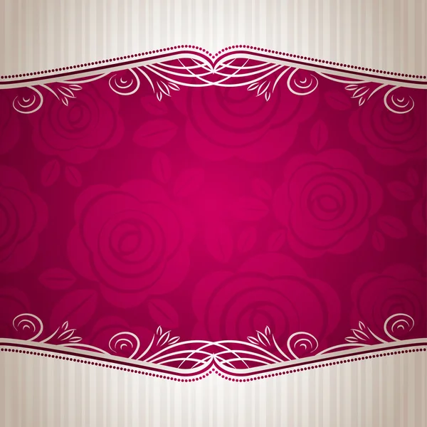 Pink valentine background, vector — Stock Vector