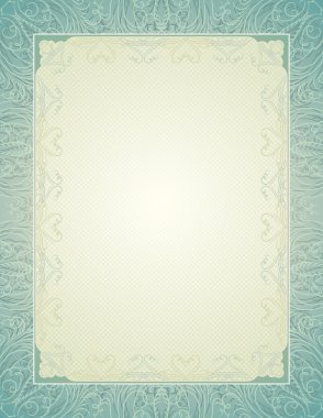 certificate background with calligraphic lines, vector clipart