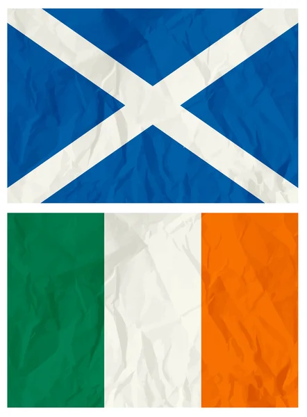 Drapeau Écosse et Irlande — Image vectorielle