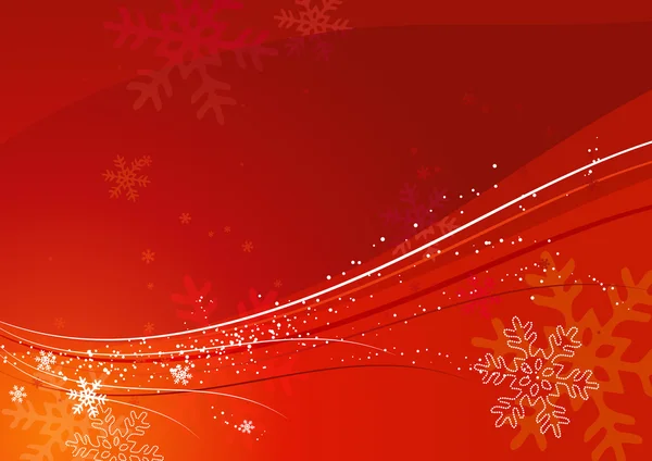 Red  christmas background, vector illustration — Stock Vector