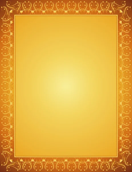 Золотой сертификат фон, вектор — стоковый вектор