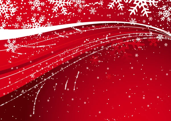 Fond rouge de Noël, illustration vectorielle — Image vectorielle