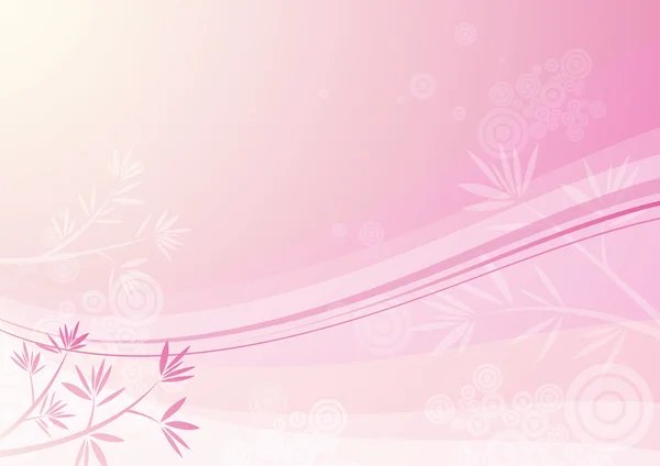 Ροζ floral φόντο, εικονογράφηση φορέας — Διανυσματικό Αρχείο