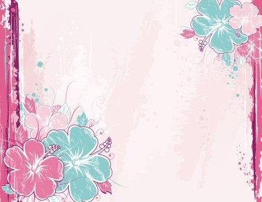 buket pembe bir arka plan üzerinde ebegümeci