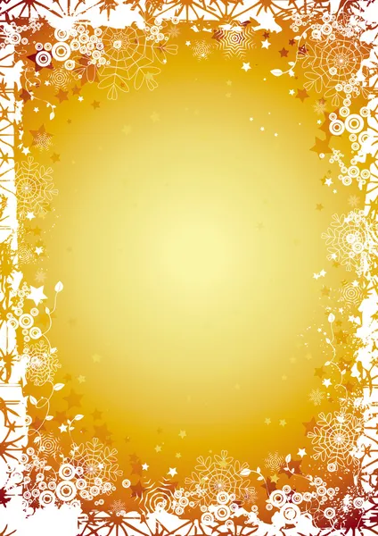 Fond de Noël en or, illustration vectorielle — Image vectorielle