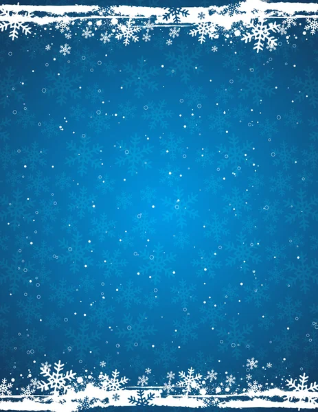 Grunge azul fondo de Navidad, vector de ilustración — Vector de stock