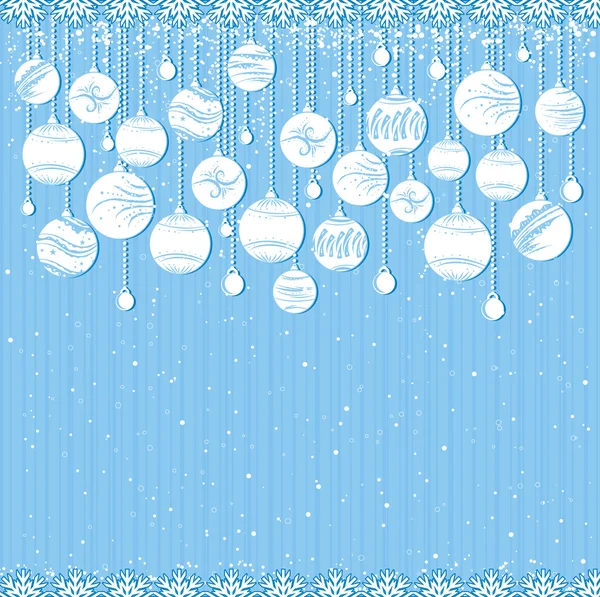 Carte bleue de Noël, vecteur — Image vectorielle