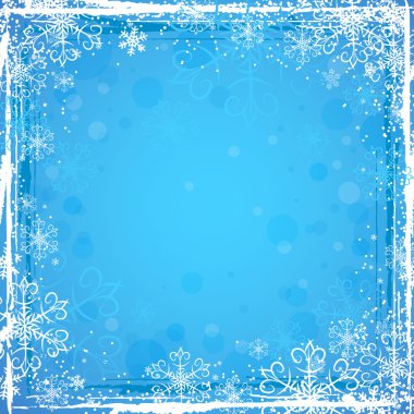 Mavi Noel arka plan, vektör