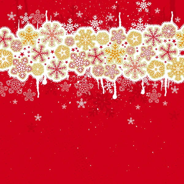 Fond rouge de Noël, vecteur — Image vectorielle