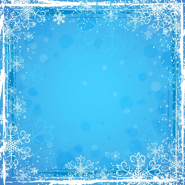 ブルー クリスマスの背景、ベクトル — ストックベクタ